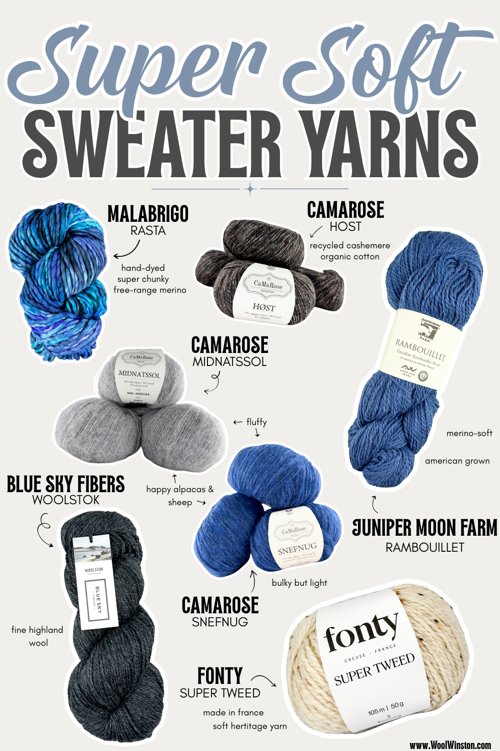 Super Soft Sweater Yarns