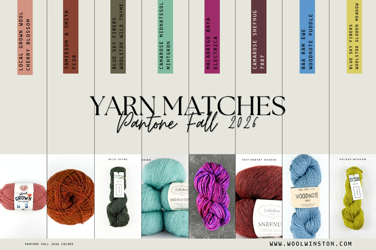Pantone Fall/Winter 2026 Colors Matched to Yarns