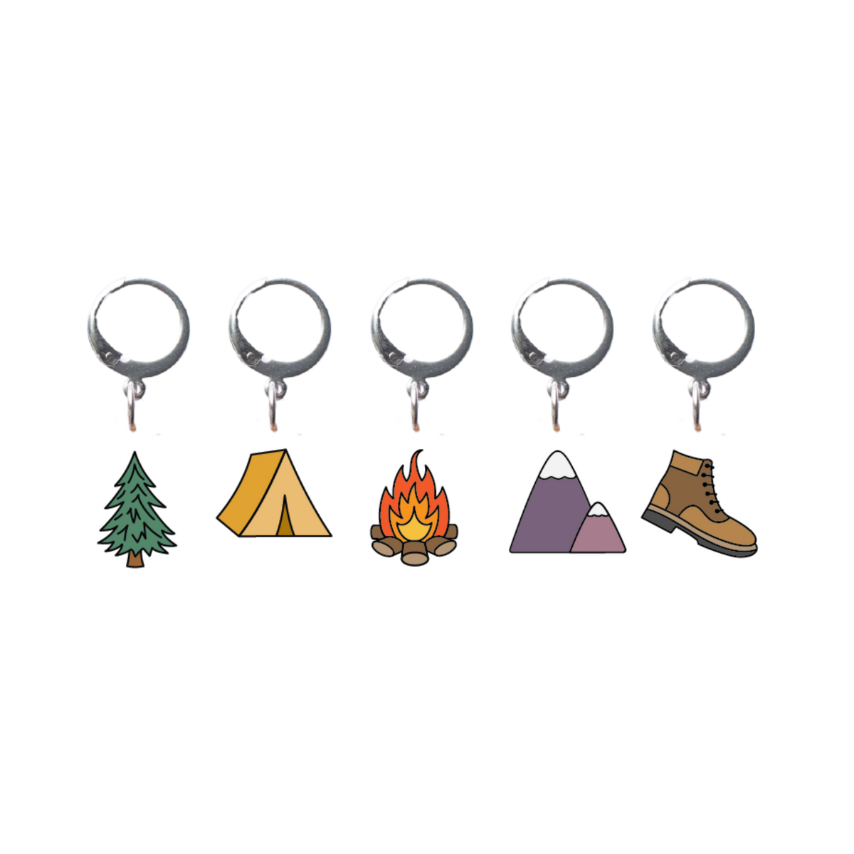 Camping Stitch Marker Set