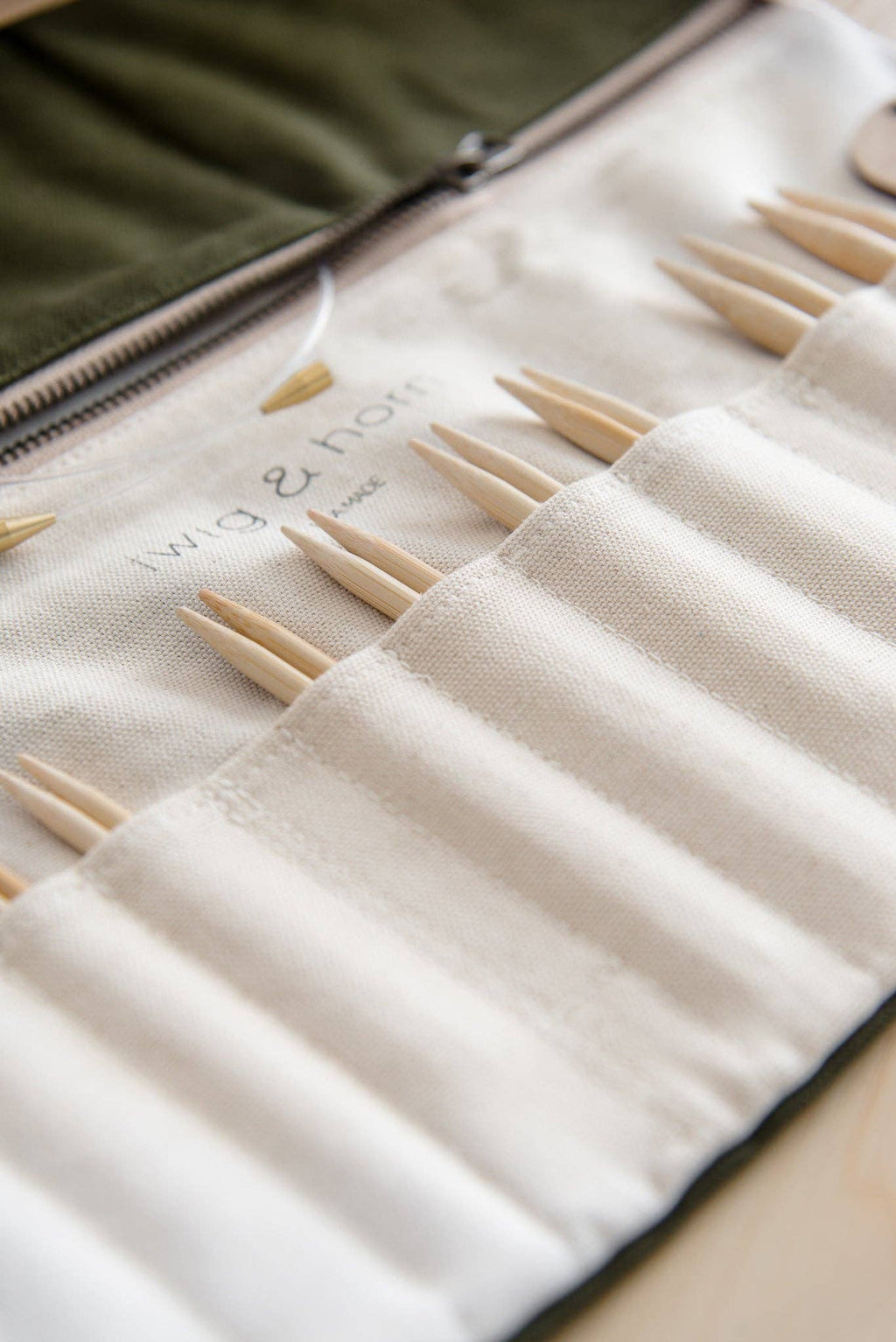 Standard canvas interchangeable needle case